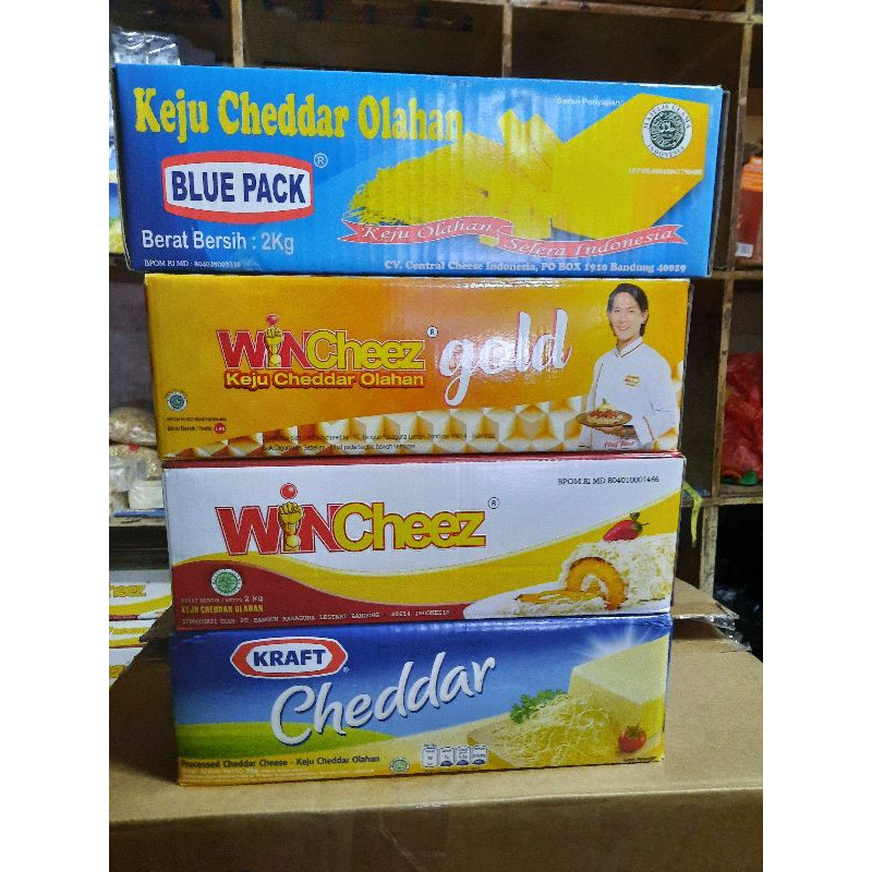 

KEJU KRAFT CHEDDAR 2KG/KEJU WINCHEEZ/KEJU BLU PACK CHEDDAR