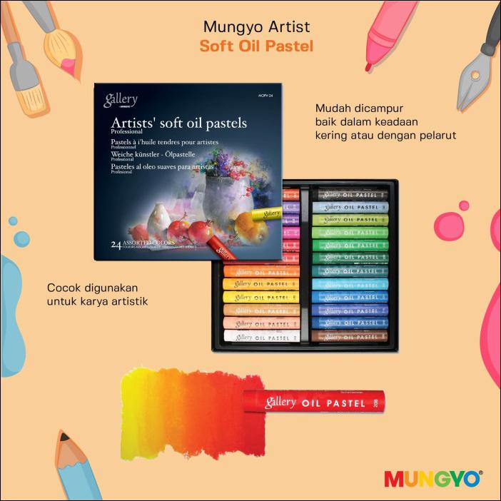 

MUNGYO - ARTIST SOFT OIL PASTEL 24 PCS