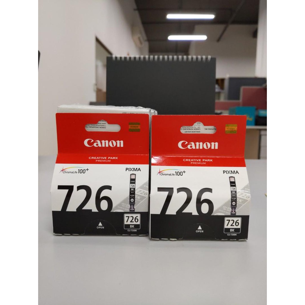 CARTRIDGE CANON CLI-726 BLACK / TINTA CATRIDGE CANON CLI726 HITAM ORIGINAL - RESMI