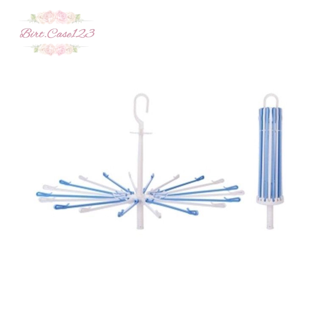 RT88 FOLDING HANGER GANTUNGAN JEMURAN BAJU BAYI PUTAR 360 DERAJAT 20 STICK PENGAIT BC6225