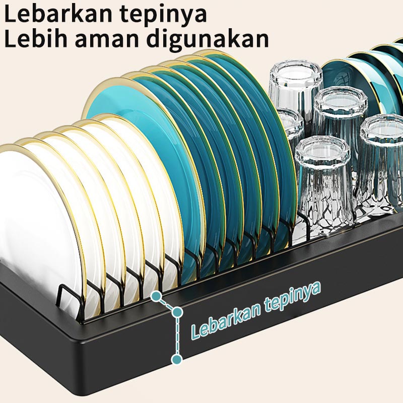 Rak Wastafel Dapur Rak Cuci Piring Multifungsi Stainless Steel Rak Dapur