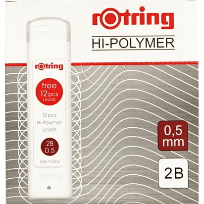 Rotring Hi Polymer Leads Pencil 0.5 (packaging putih)