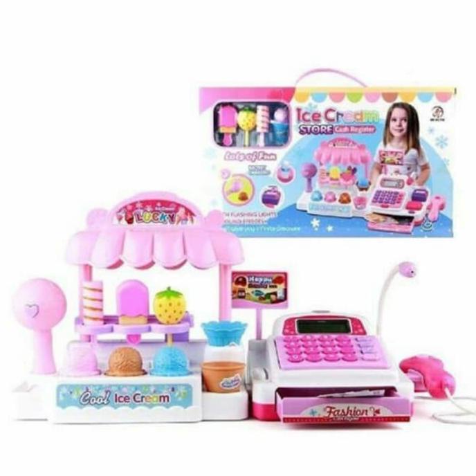 Mainan Anak Kasir Kasiran Ice Cream /Ice Cream Store Cash Register Obt00