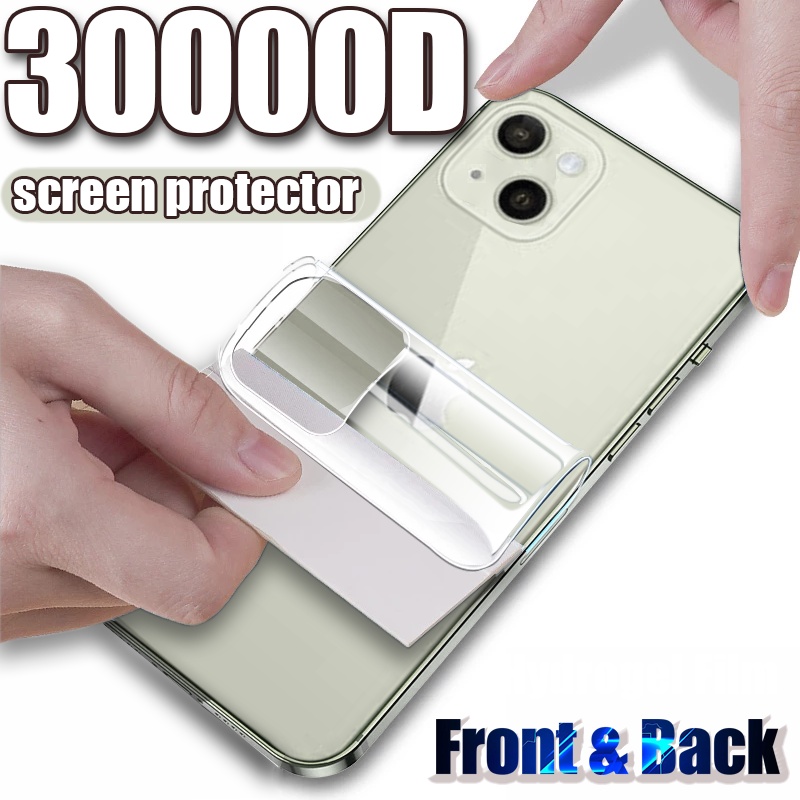 30000D Full Cover Front Back Screen Protector For iPhone 13 Pro Max Mini 13Pro Max Hydrogel Film Not Glass