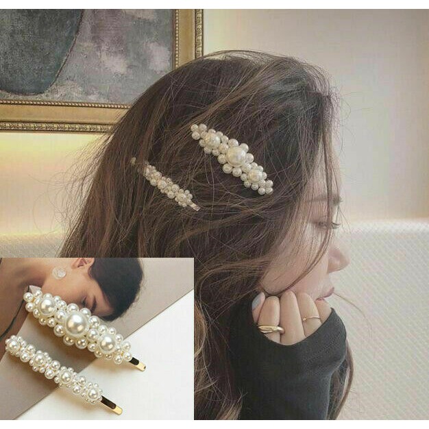 Korean Pearl Hairpin - Jepit Rambut Mutiara Korea