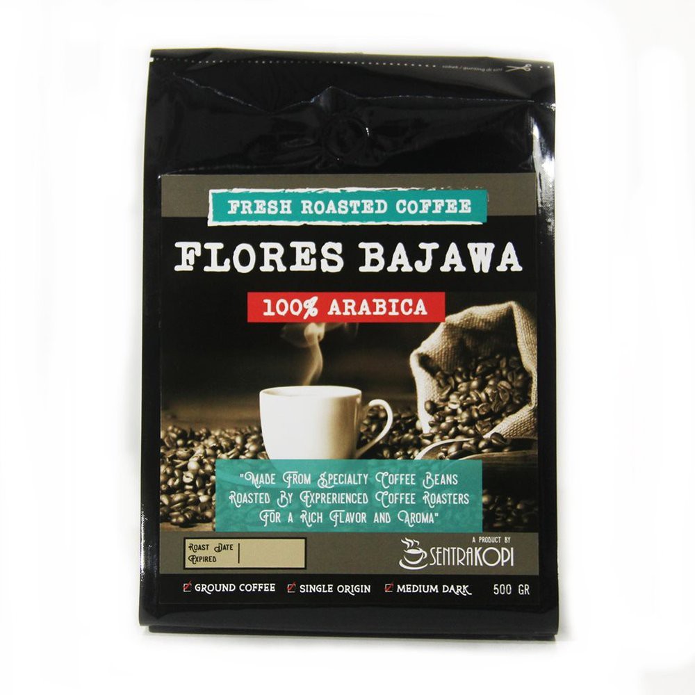 

Kopi Arabika Flores Bajawa 500 Gram - Bubuk - Biji - Premium Arabica Coffee by Sentra Kopi Terbaik