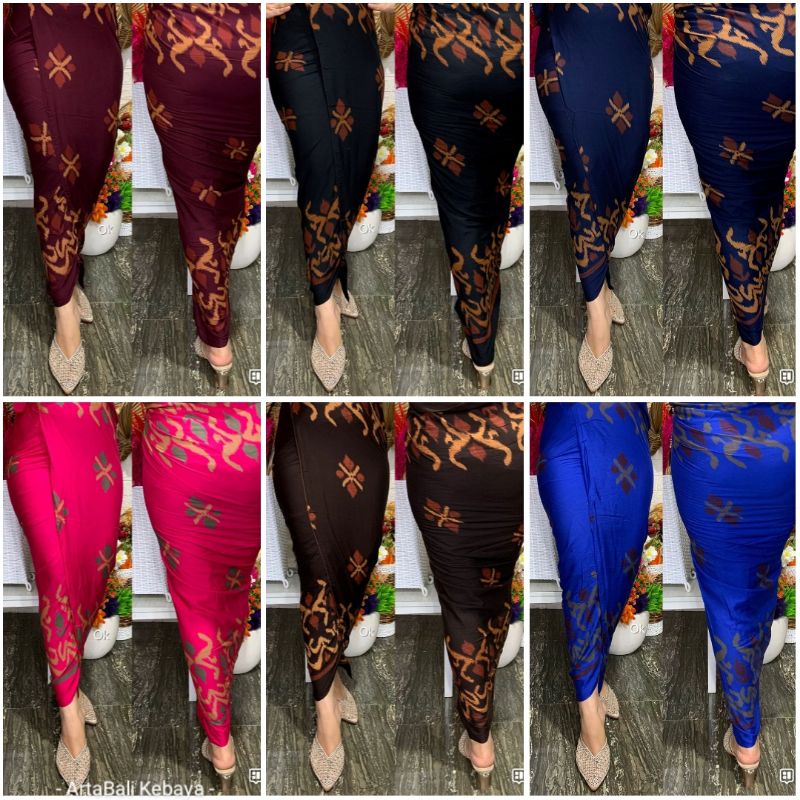 Kamen lembaran rayon motif Endek