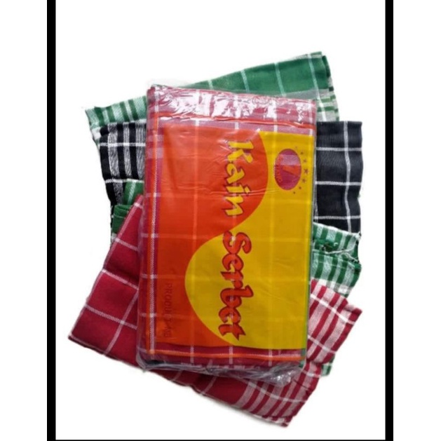 (1 lusin) lap serbet warna tebal serbet kotak warna
