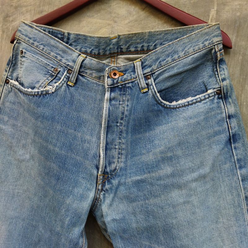 redline selvedge edwin jeans denim cowok pria cewek diskon promo