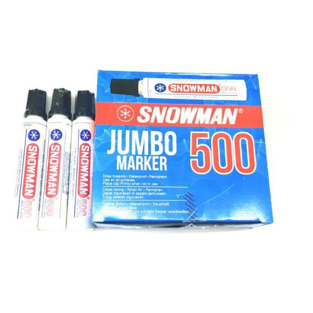 

eI1Code Spidol JUMBO 500 Snowman Permanen(N9W7) (terbaru)