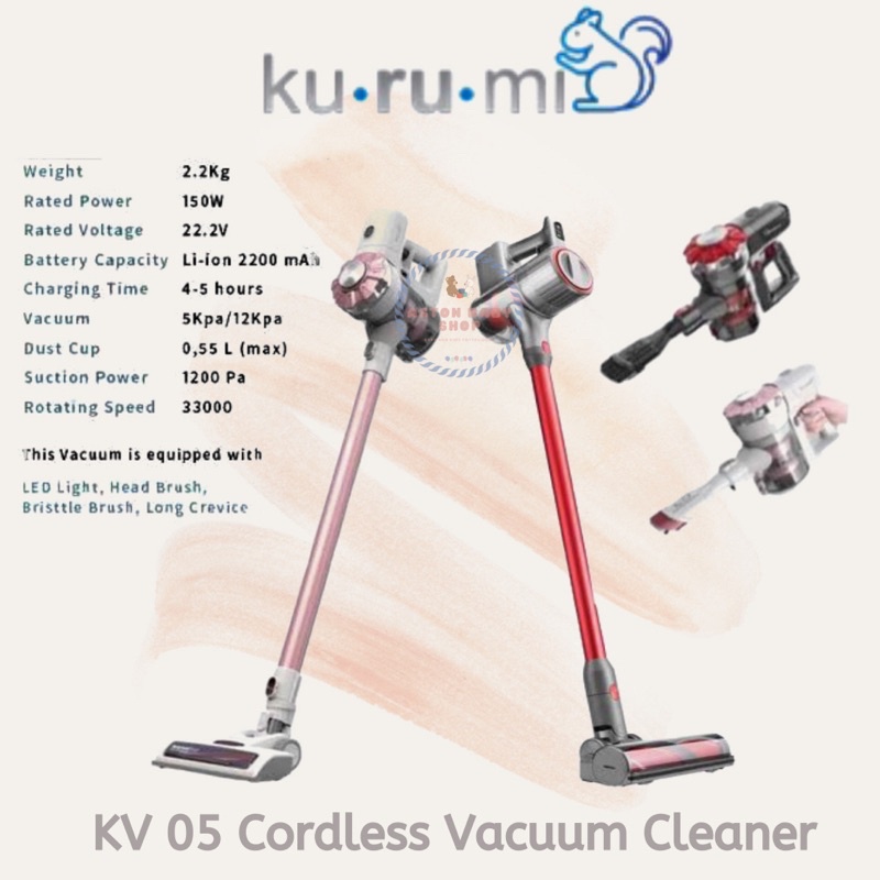 KURUMI KV 05 Cordless UV Vacuum Cleaner kurumi kv05 vakum cleaner