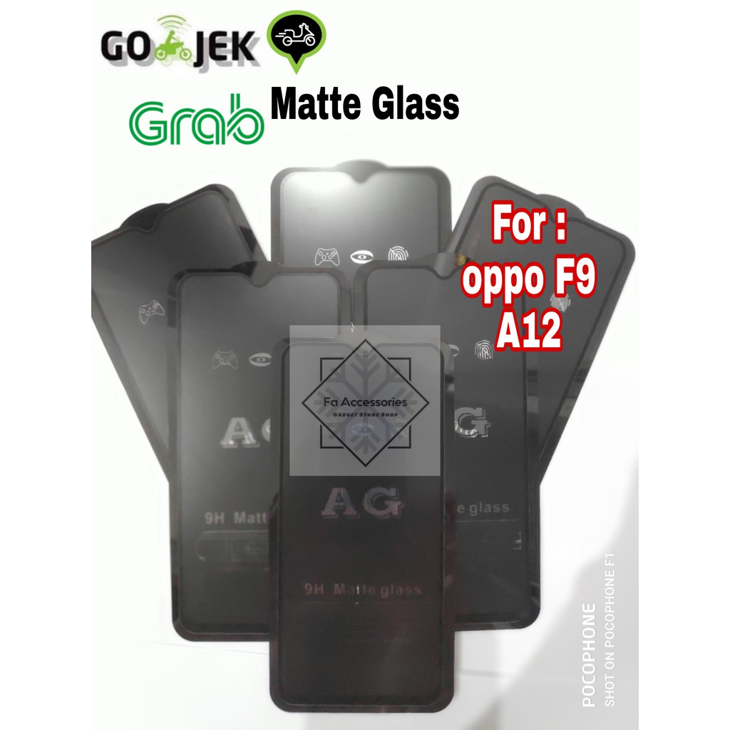 tempered matte glass oppo a11k a12 a15 a15s a16 a16e A17 A77S e s F9 k anti gores glear anti minyak