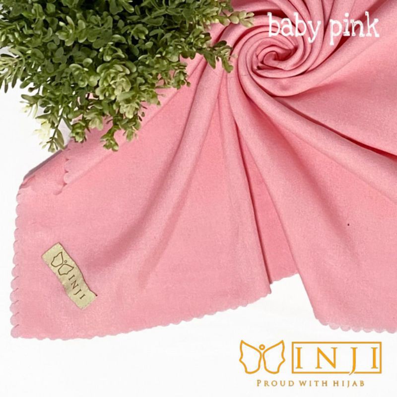 Baby Pink - Hijab polos by INJI