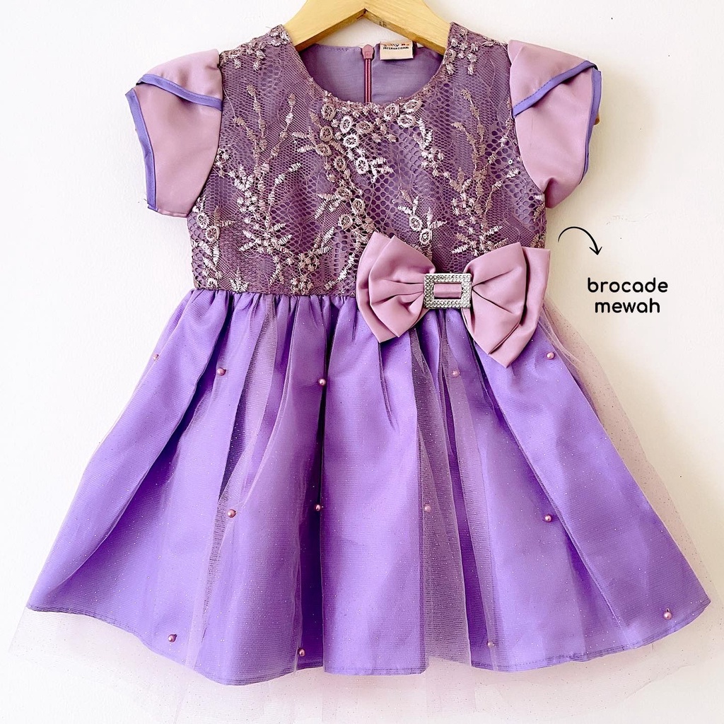 Dress Pesta Kondangan Ulang Tahun Mewah Lucu Bayi Anak Perempuan Cewek Terlaris Kode  Babeebabyshop