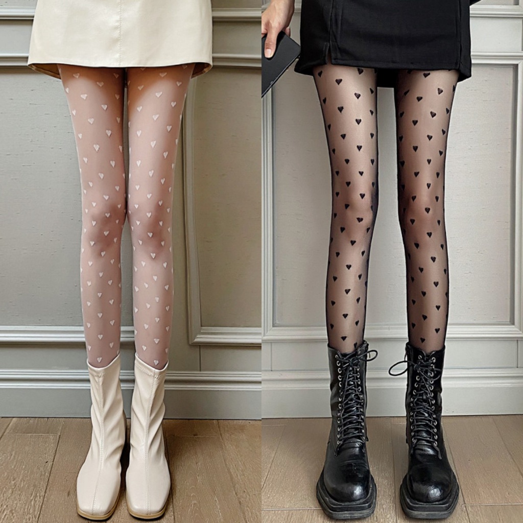 Stocking Wanita Motif Diamond Women Diamond Pattern Stocking 8434