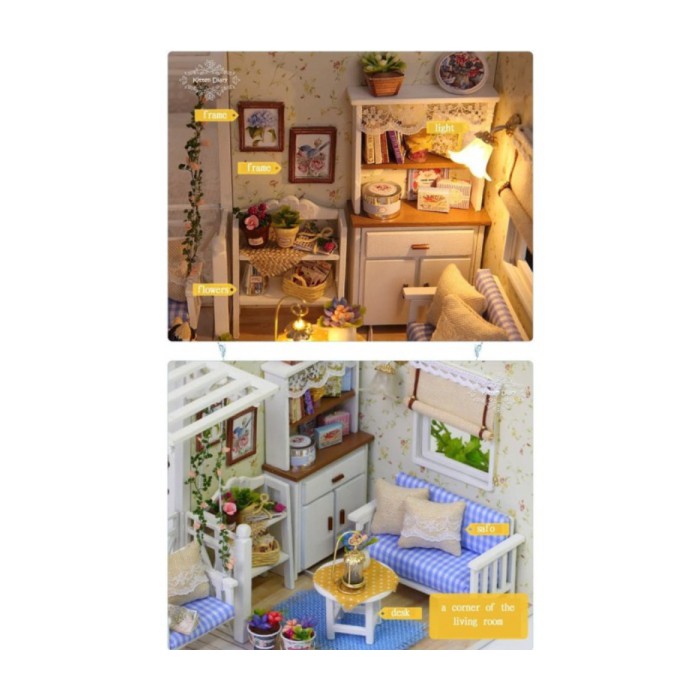 Mainan Rumah Rumahan Miniatur Anak House Doll Barbie Boneka Mini 2 murah Berkualitas