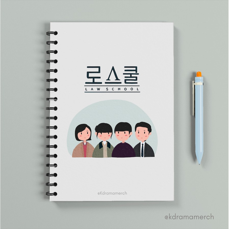 

LAW SCHOOL NOTEBOOK SPIRAL DRAMA KOREA A5/ DRAMA KOREA / DRAKOR / JOURNAL / JURNAL SOFT COVER