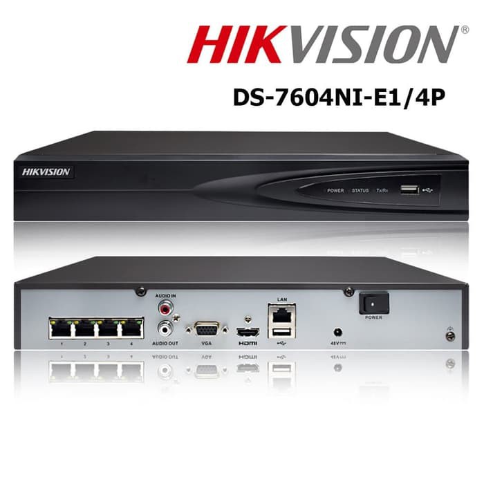 Hikvision nvr 4ch poe ds-7604ni-e1/4p