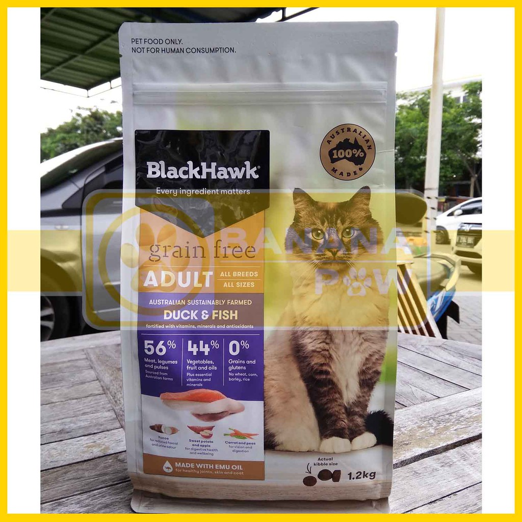 Blackhawk Grain Free Duck Fish 1 2 Kg Makanan Kucing Setara Blackwood Shopee Indonesia