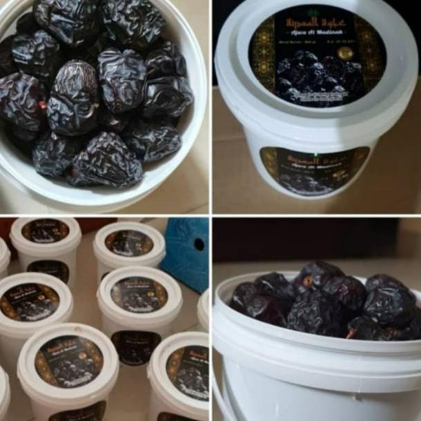 

Kurma Ajwa Ember Kurma Nabi Kemasan Ember 850Gr