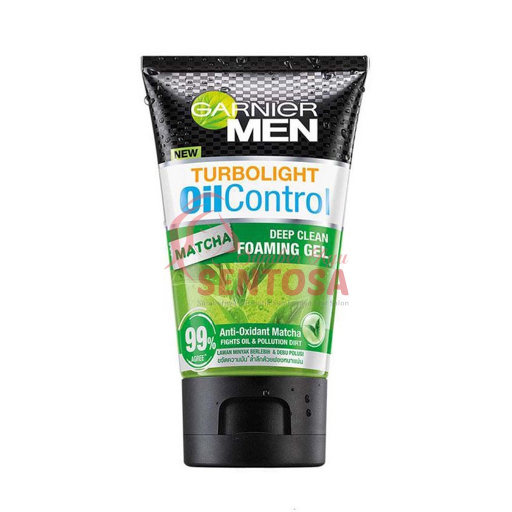 GARNIER MEN  TURBOLIGHT OIL CONTROL MATCHA DEEP CLEAN FOAMING GEL 50 ML