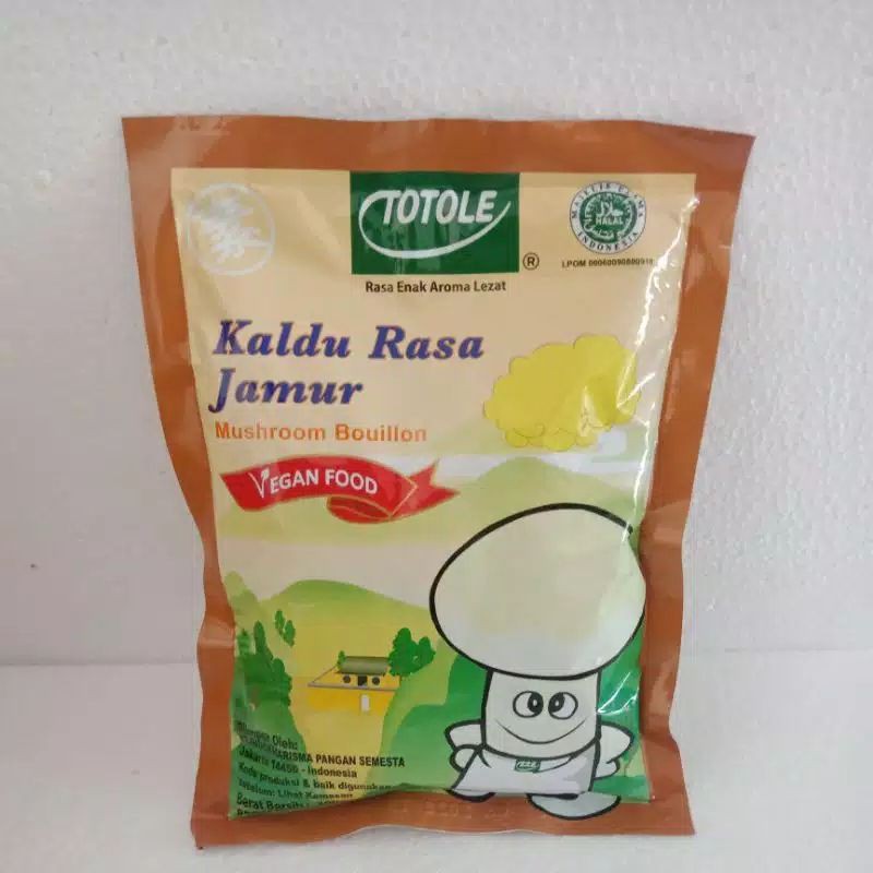 

Totole Kaldu Rasa Jamur 200Gram Vegetarian/Vegan Food Halal MUI