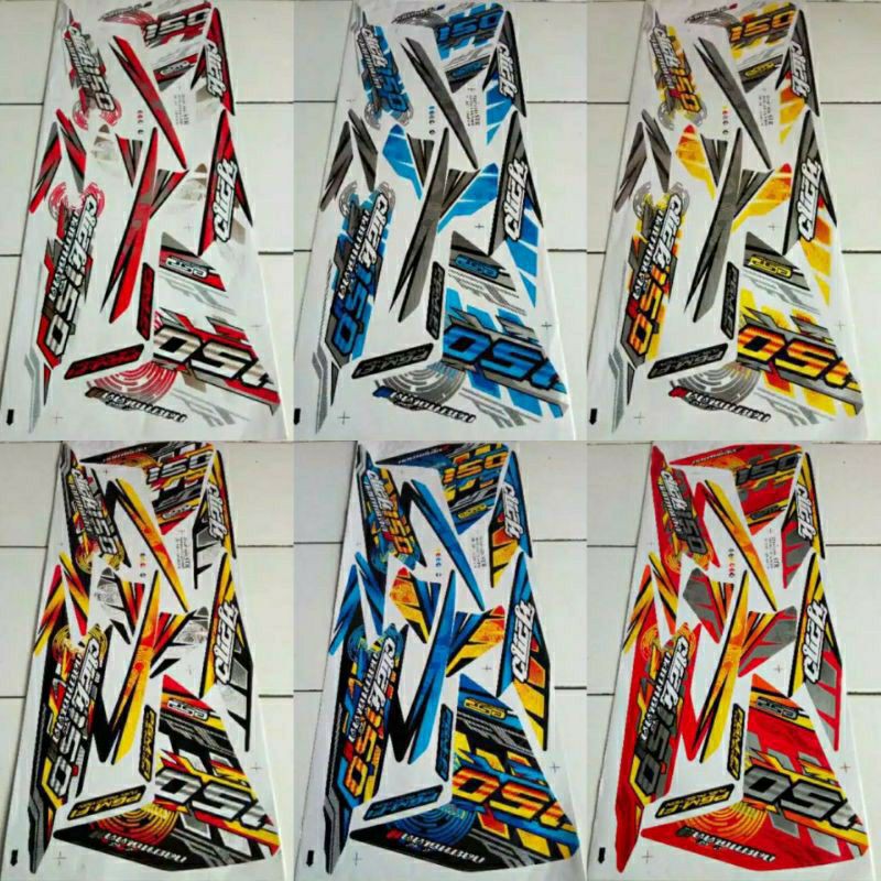 (Bisa COD) Striping Vario 2019 click stiker Vario all new 125-150 Fi List sticker Vario Thailand