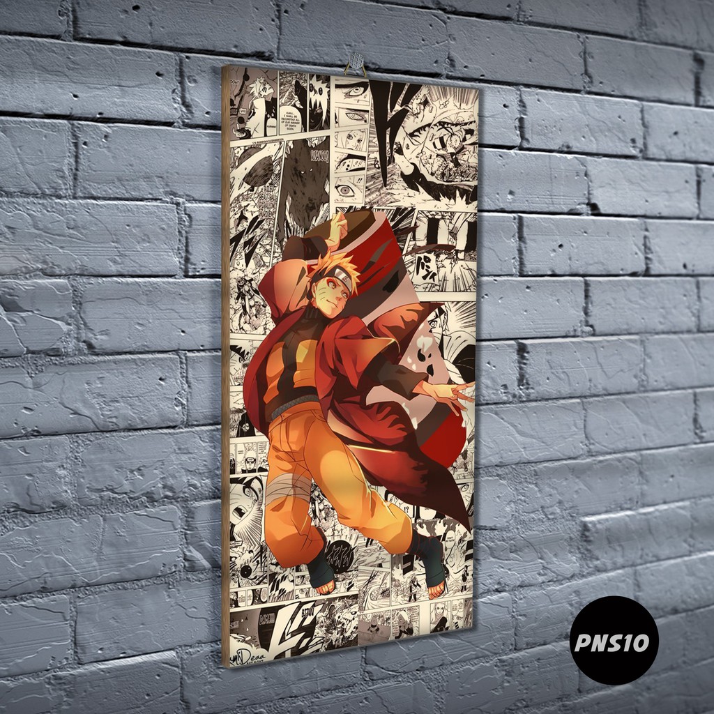 Poster Kayu Naruto / Dekorasi Rumah /Poster murah/ Anime / desain / 2021 / gambar / PNS-PNS10