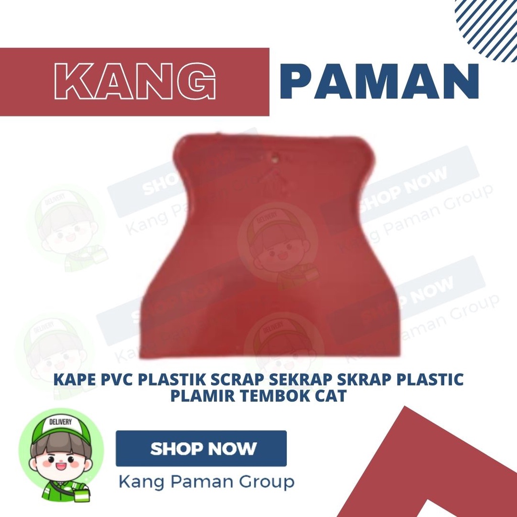 Kape PVC Plastik 5 Inch Scrap Sekrap Skrap Plastic Plamir Tembok Cat