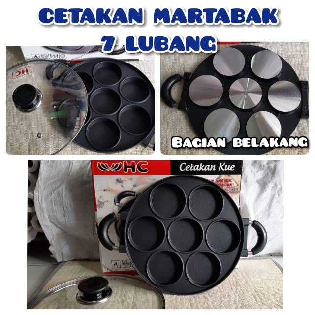 Cetakan martabak isi 7 cetakan kue martabak unyil teflon martabak