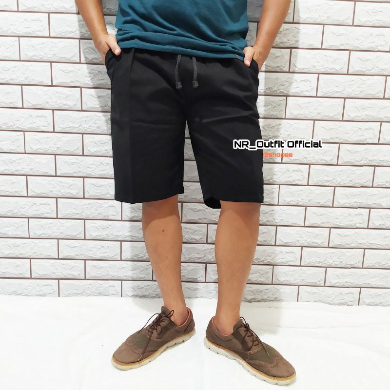 Celana Cinos Pendek Rip Pria Pinggang Karet Chino Top Surfing Cowok NR_Outfit Official COD