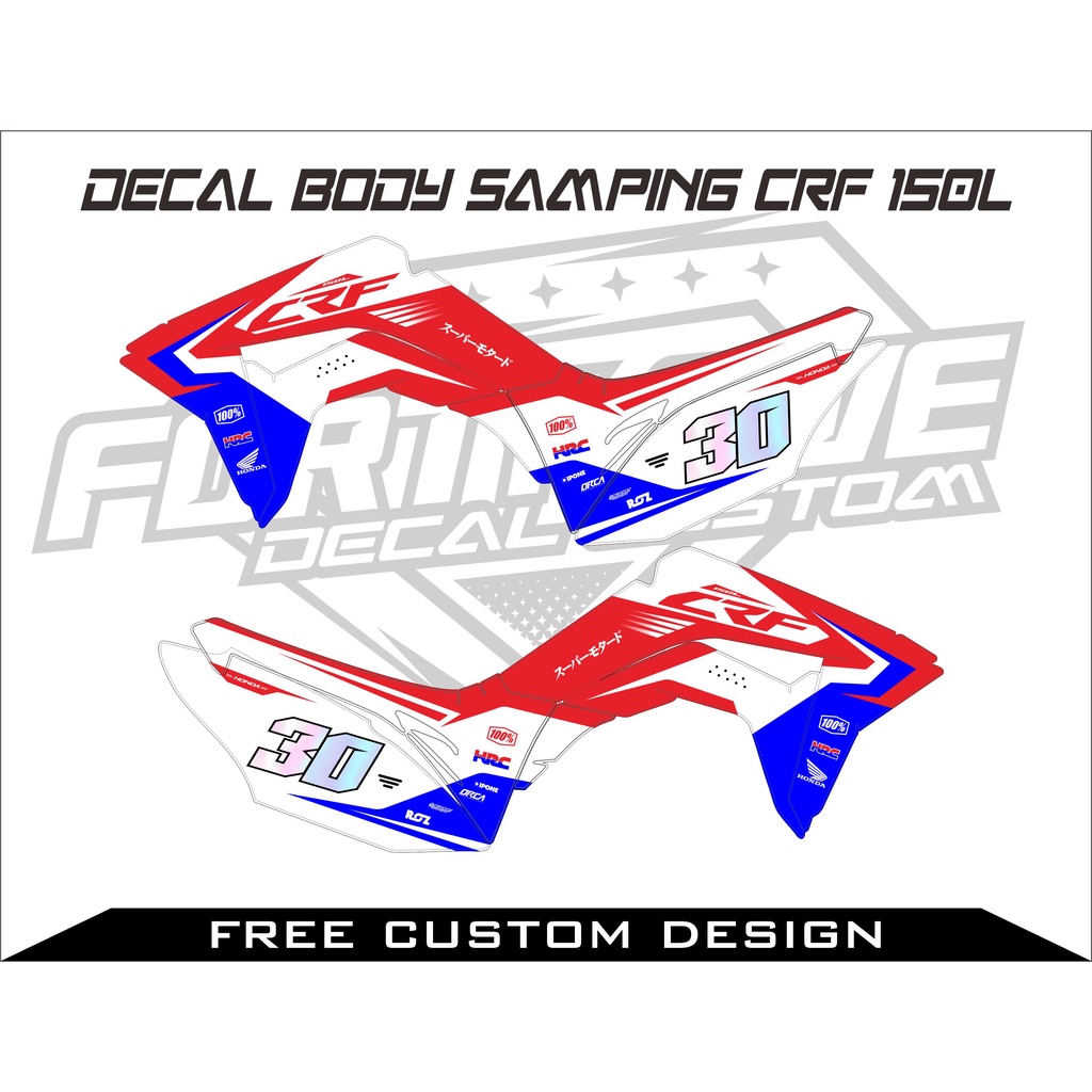 DECAL BODY SAMPING CRF 150L
