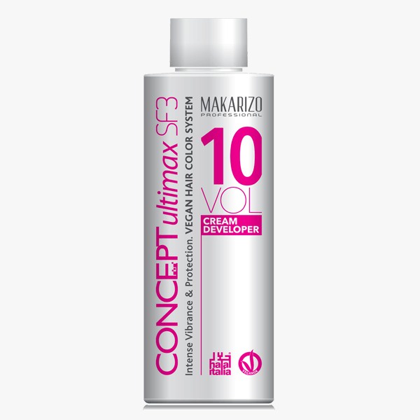 Makarizo Professional Concept Ultimax Cream Developer SF3 30 Volume Bottle 1000 ML | Pewarna Rambut BY AILIN