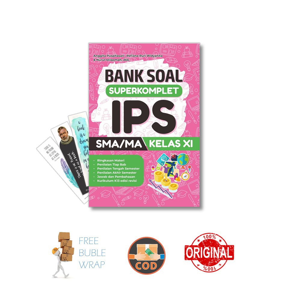Buku Kelas XI SMA IPS: Bank Soal Superkomplet (Charissa Publisher)