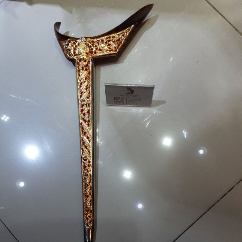 Keris Pengantin full dalam kuningan imitasi