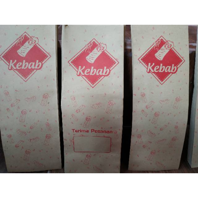 

kertas kebab, sepack isi 100 , box kebab,coklat samson