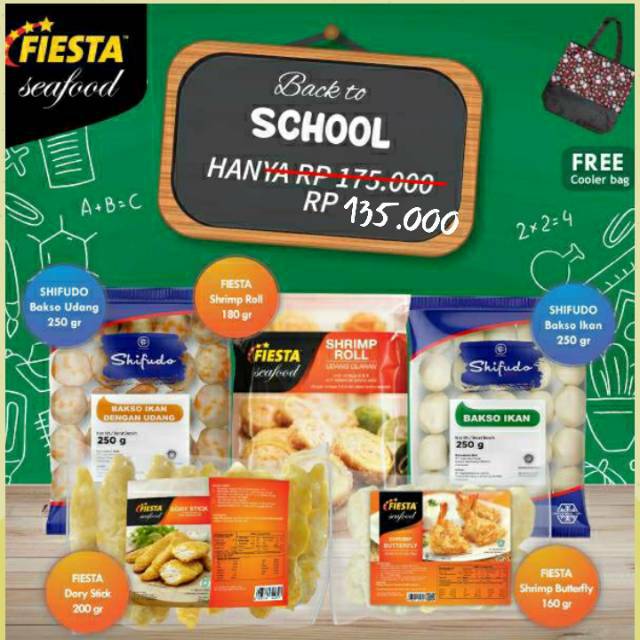 Fiesta seafood promo BACK TO SCHOOL (bonus cooler bag)