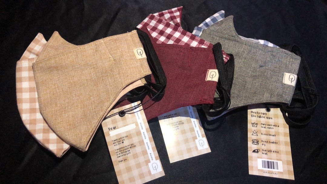 Masker Kain Aesthetic (evoo Design) Gigham Series By Arvore