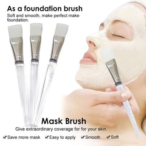 Kuas Maker Bening / Kuas Masker Wajah Transparan untuk Masker Wajah / Brush Mask