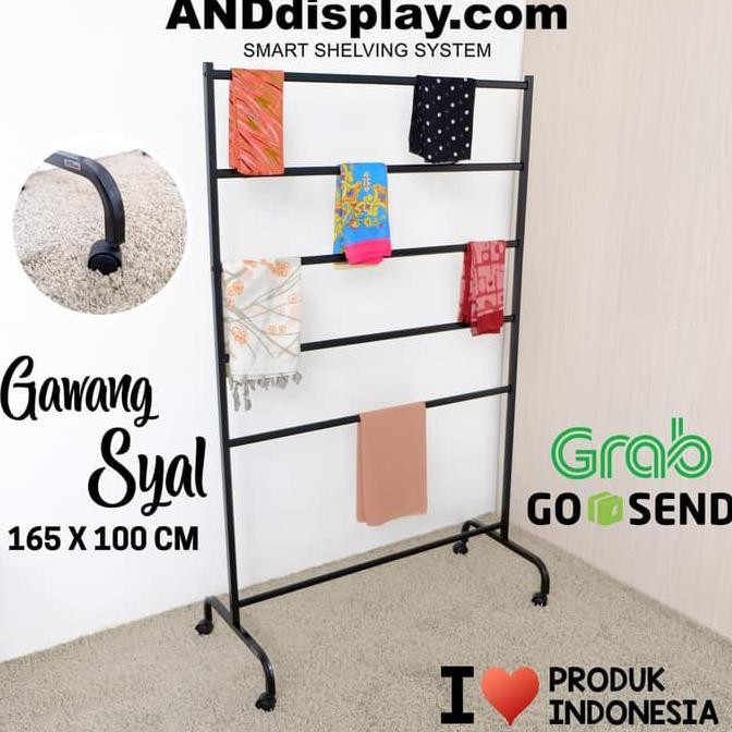 

GAWANG SYAL L.100 CM - GAWANG KERUDUNG - KERTAS KADO ANDDISPLAY - Hitam