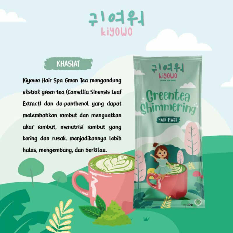 Dist Resmi Kiyowo Hair Mask Masker Rambut 20 Gram Indonesia