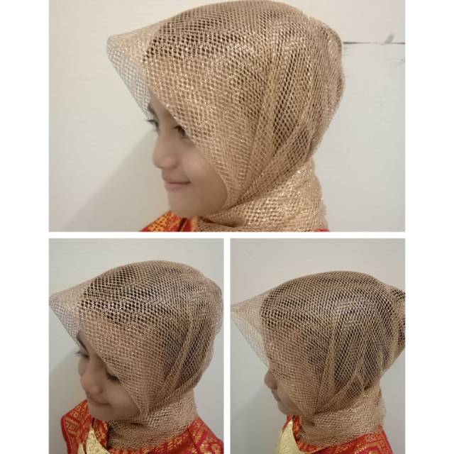 JILBAB JARING PENGANTIN / HIJAB KAIN JALA