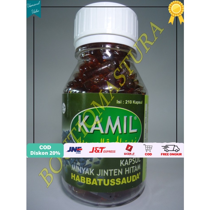 

❤COD❤ KAMIL Habbatussauda 210 kapsul / Minyak Jinten Hitam
