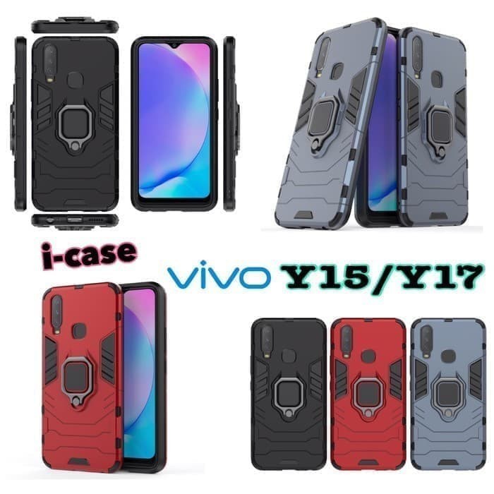 VIVO Y17/Y15/Y12/Y11 CASE HARDCASE ARMOR PHANTER + RING 360