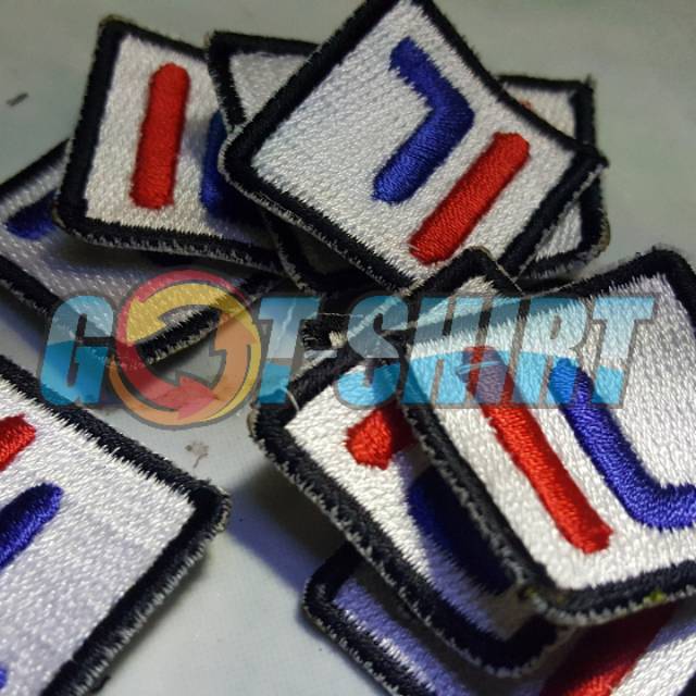 emblem patch bordir logo fila