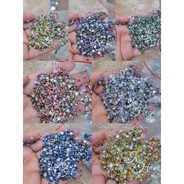 Rhinestone Warna Kilau AB