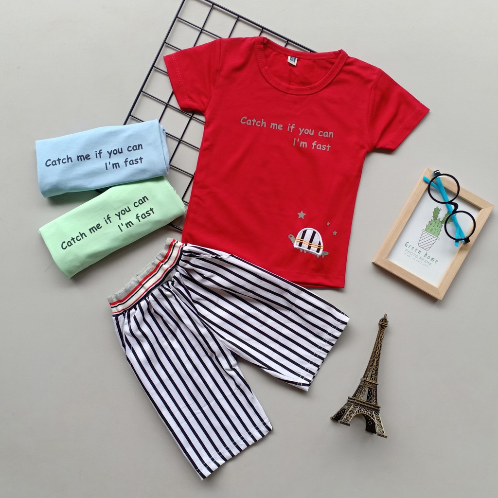Setelan Baju Anak / Bayi - Toretto Kura Garis