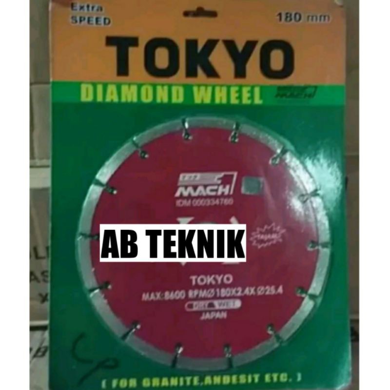 Mata gerinda potong Granit 7 Inch TOKYO Mata gurinda potong batu keramik Diamond cutting wheel