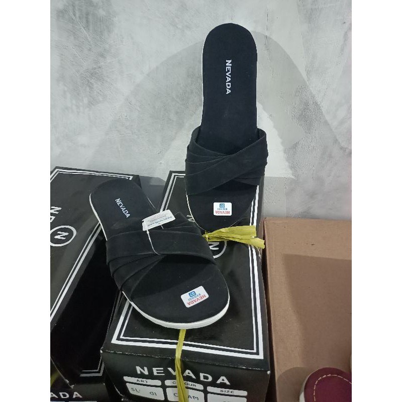 [GRATIS ONGKIR] PROMO SANDAL SLOP WANITA MURAH | SANDAL SLOP NVD POLOS-5