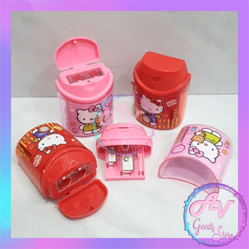 

Rautan 2 Lubang HELLO KITTY 7046 / Serutan Pensil Karakter Fancy Lucu